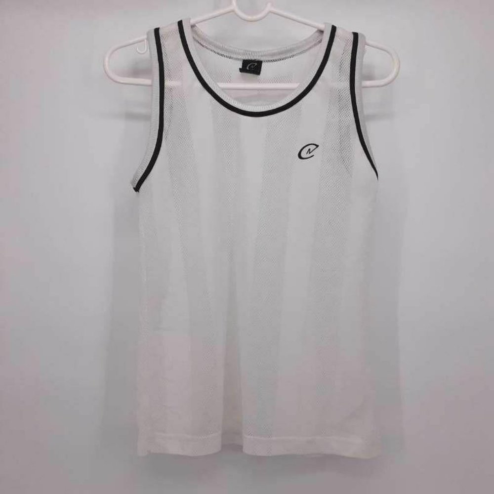 Claudio Nucci Boys Tank Top White Black Contrast T